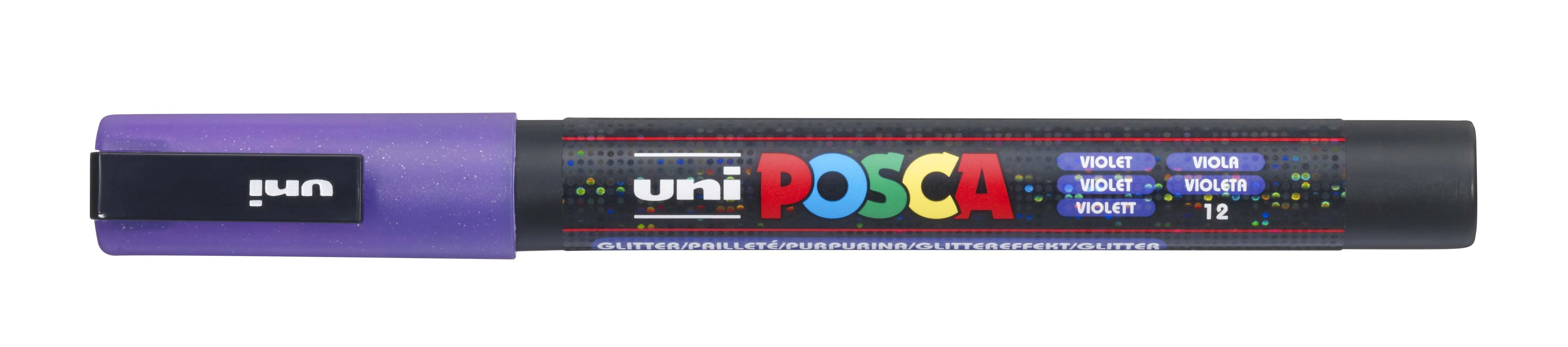 Marqueur POSCA pointe conique fine pailleté  à l'unité - Image 6