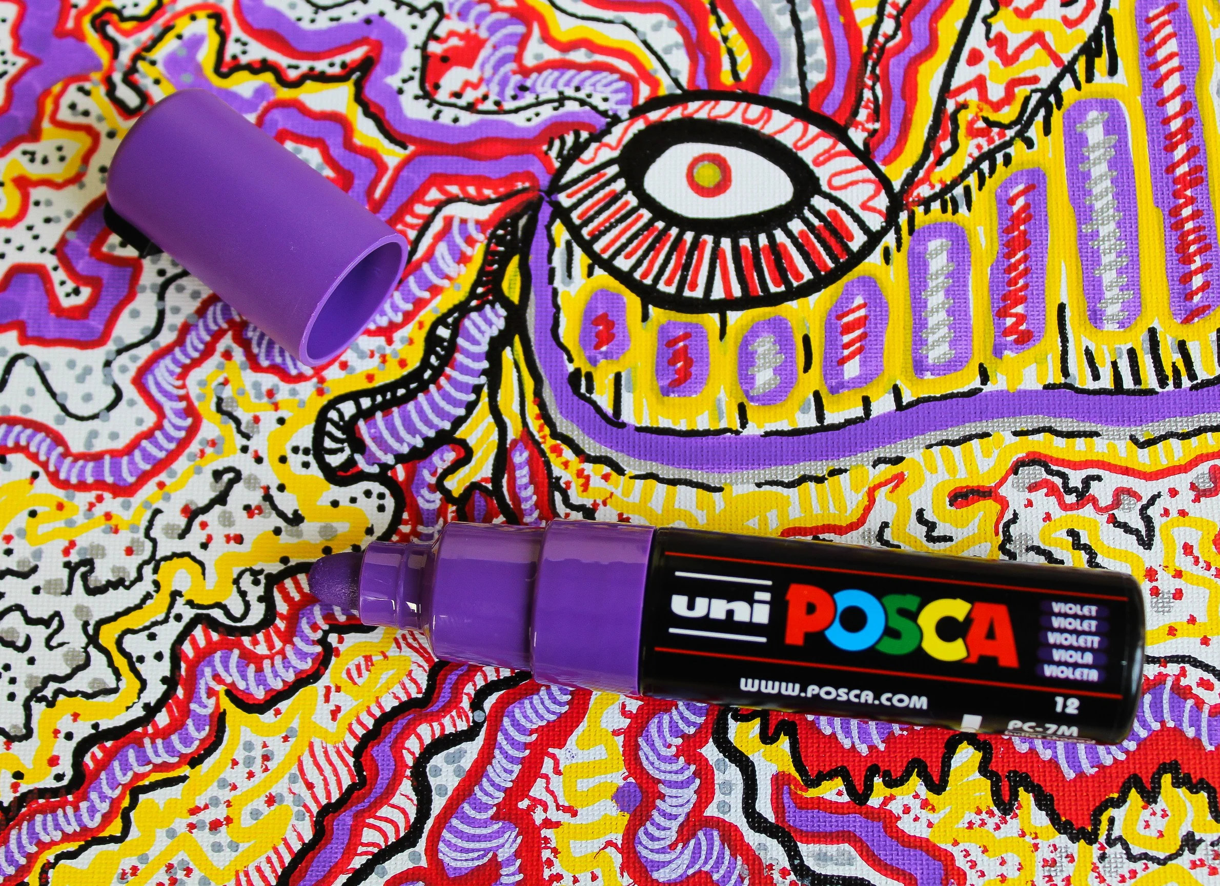 Marqueur POSCA pointe large et conique PC7M  à l'unité - Image 5