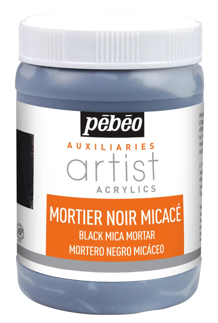 Mortier noir acrylique
