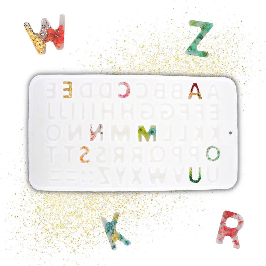 Moule silicone Alphabet pour résine - Image 4