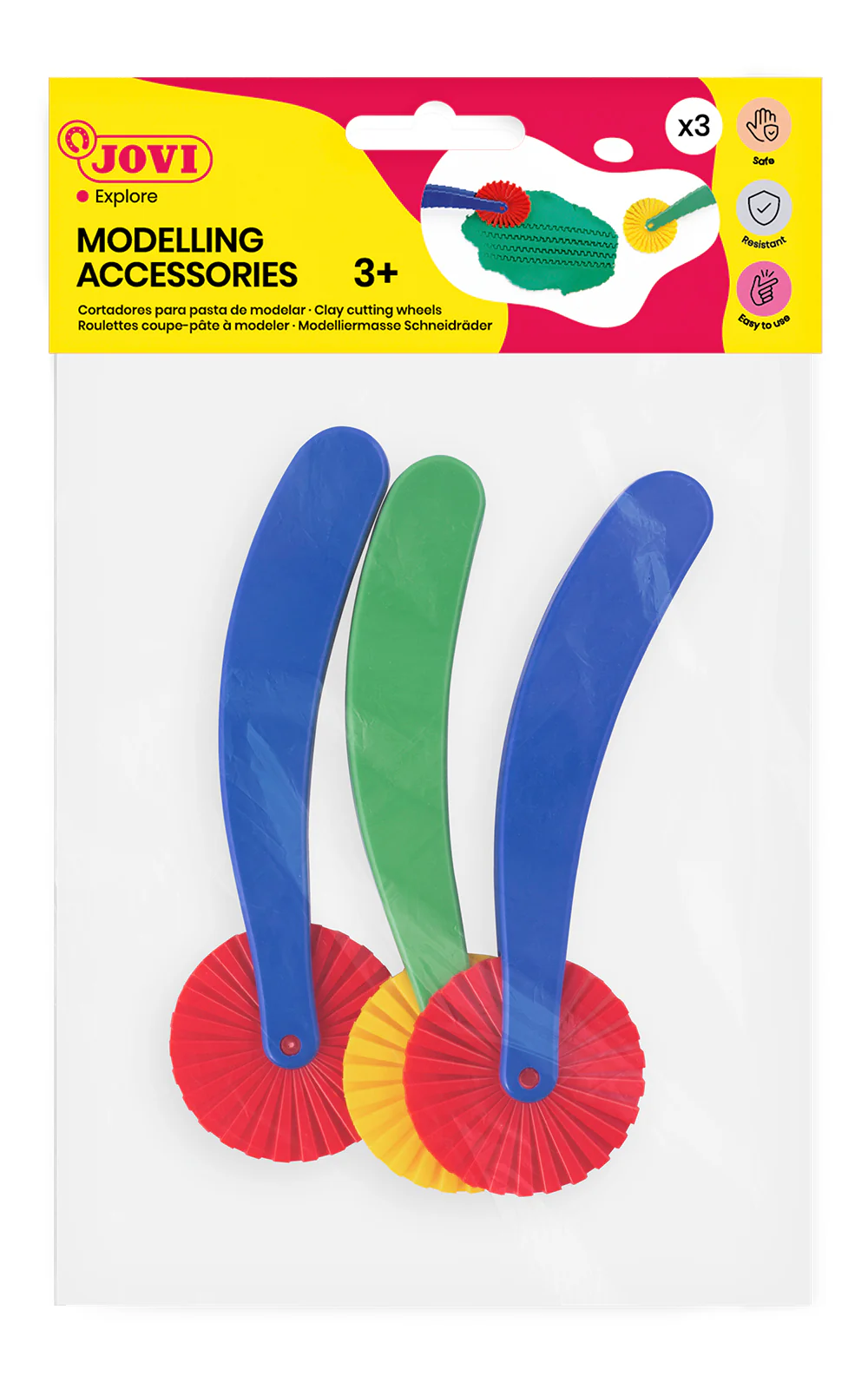 Outils pour découper la pâte à modeler x 3