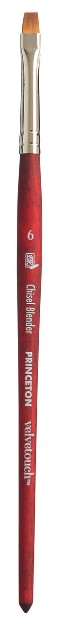 Pinceau Velvetouch 3950 brosse à ombrer plate court manche court - Image 2