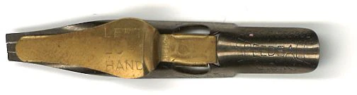 Plume plate acier avec réserve - 3,5 mm gauche