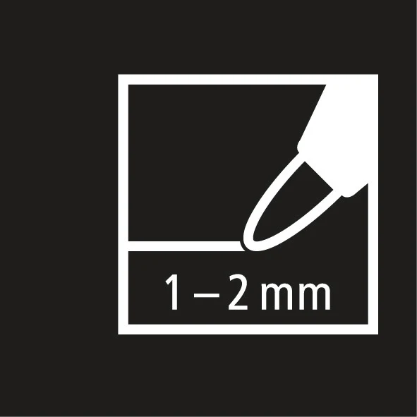 Pochette 3 marqueurs acrylique FREE noirs - Pointe fine/moyenne/large - Image 9