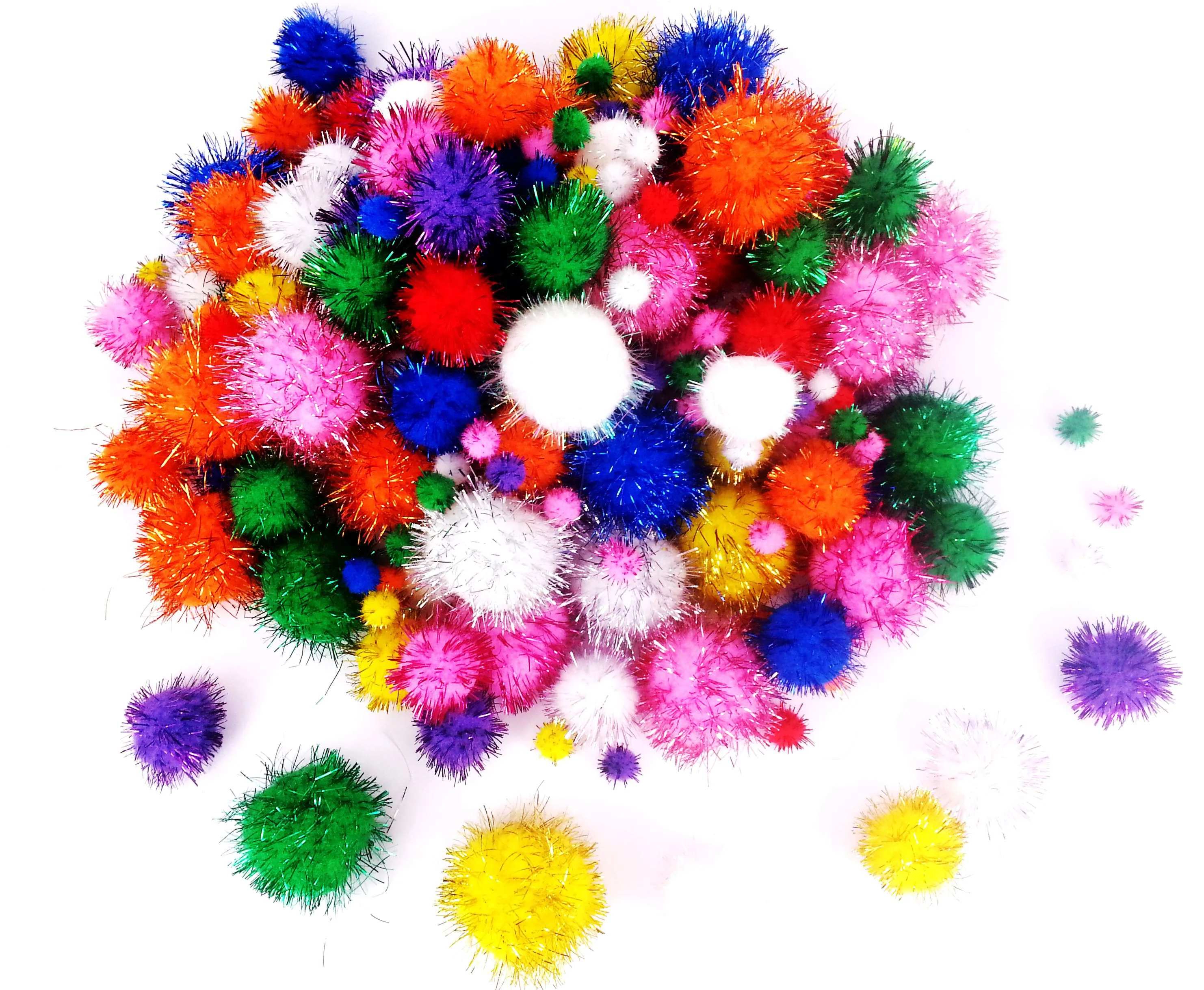 Pompons métallisés x200 - Image 4