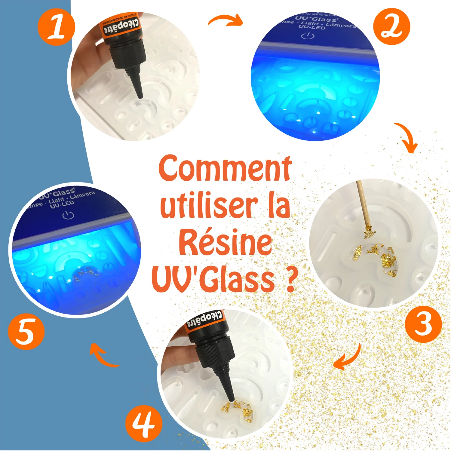 Résine UV LED-UV'Glass flacon 25gr - Image 4