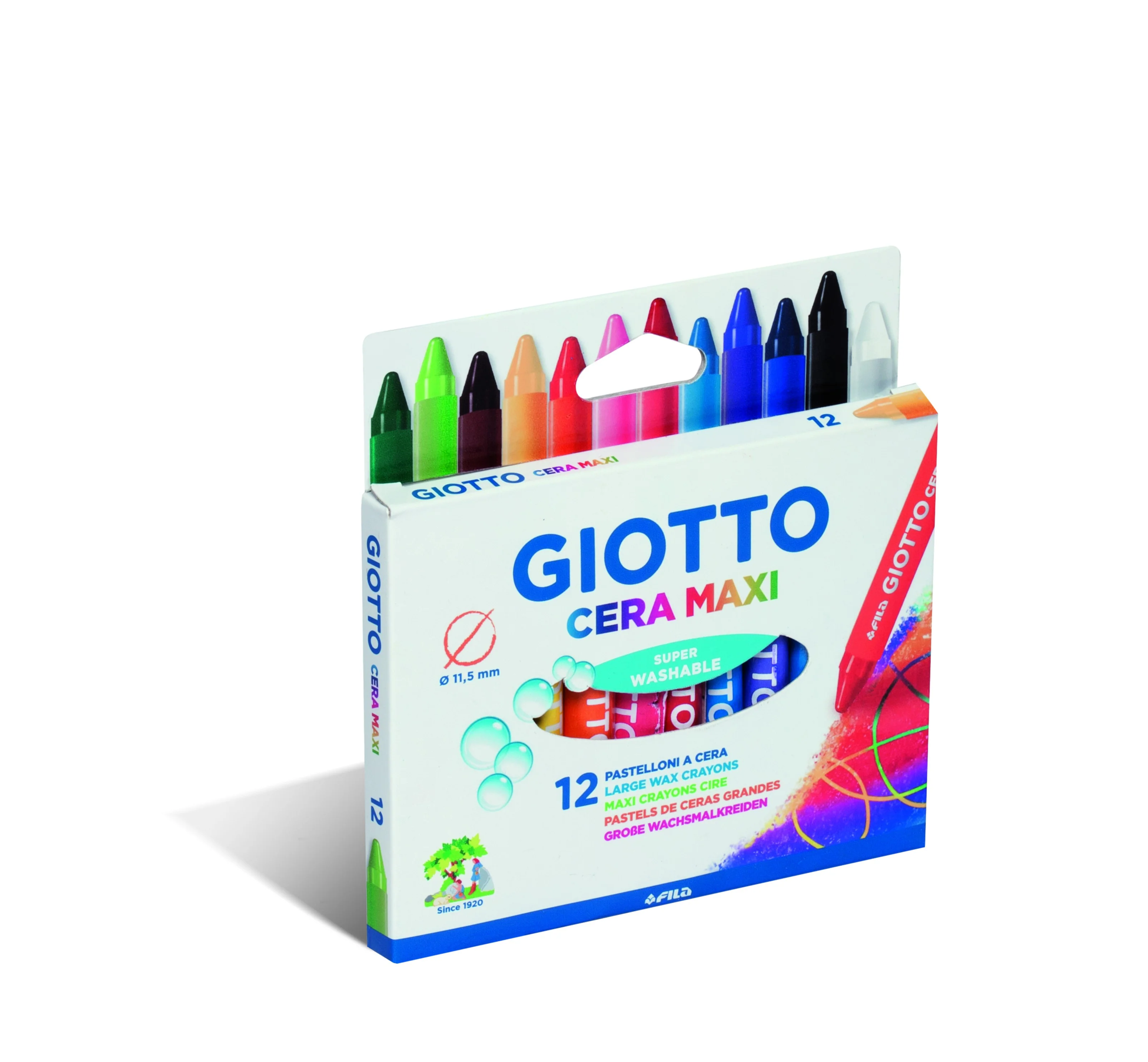 Set 12 crayons Ă la cire Cera Maxi