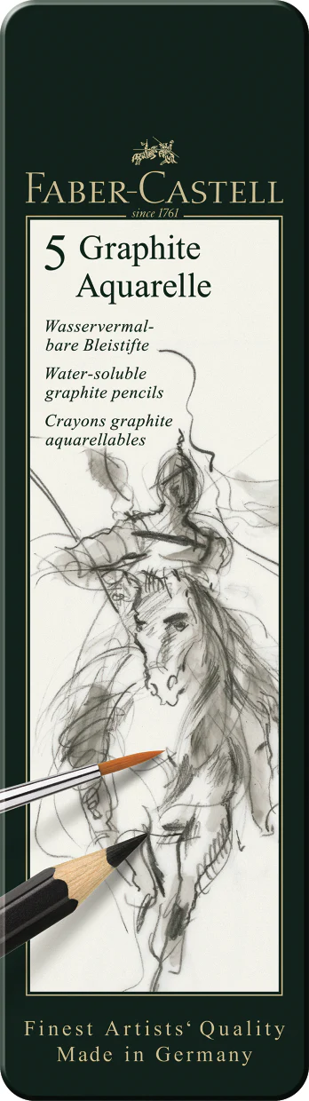 Set 5 Crayons Graphite Aquarelle - Image 2