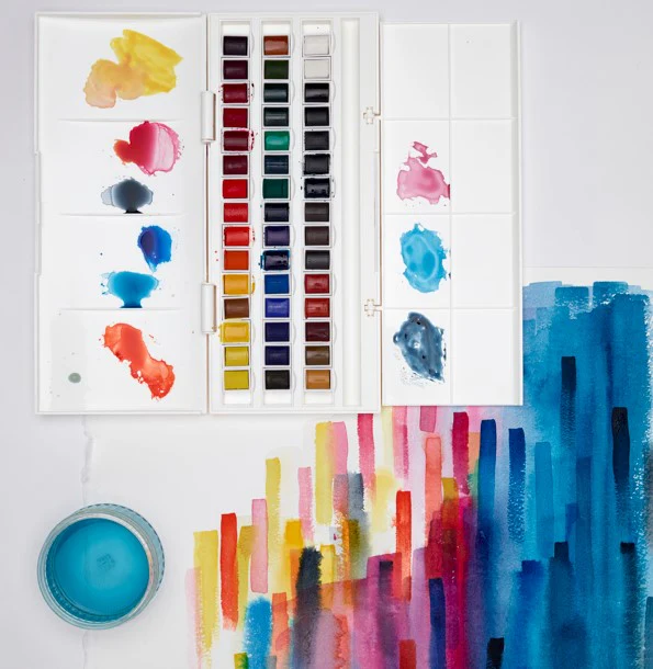 Set Peinture Aquarelle fine Cotman 45 1/2 godets - Image 2