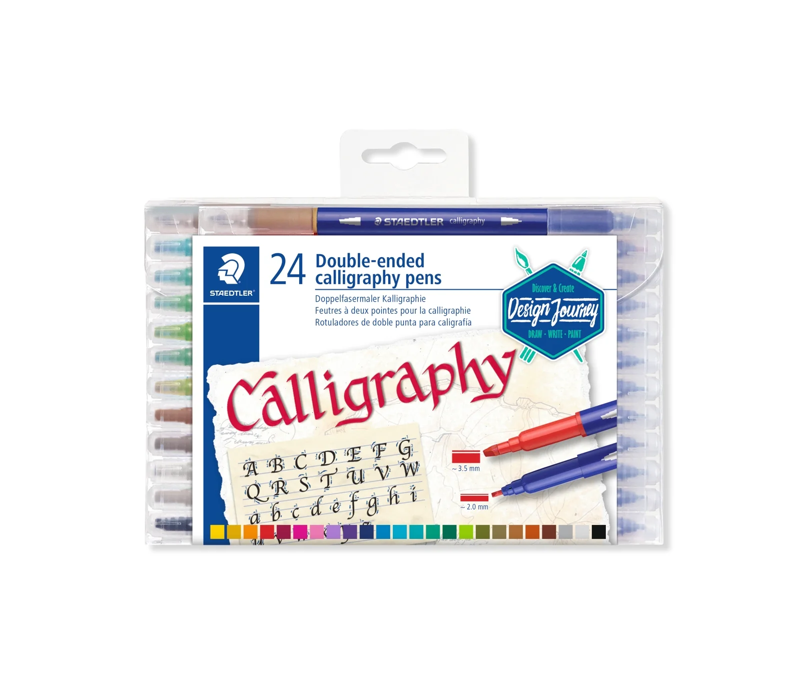 Set de 24 feutres Calligraphie Design Journey
