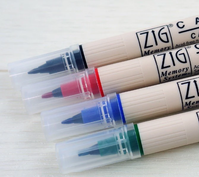 Set de 4 feutres calligraphie double pointe - Image 2
