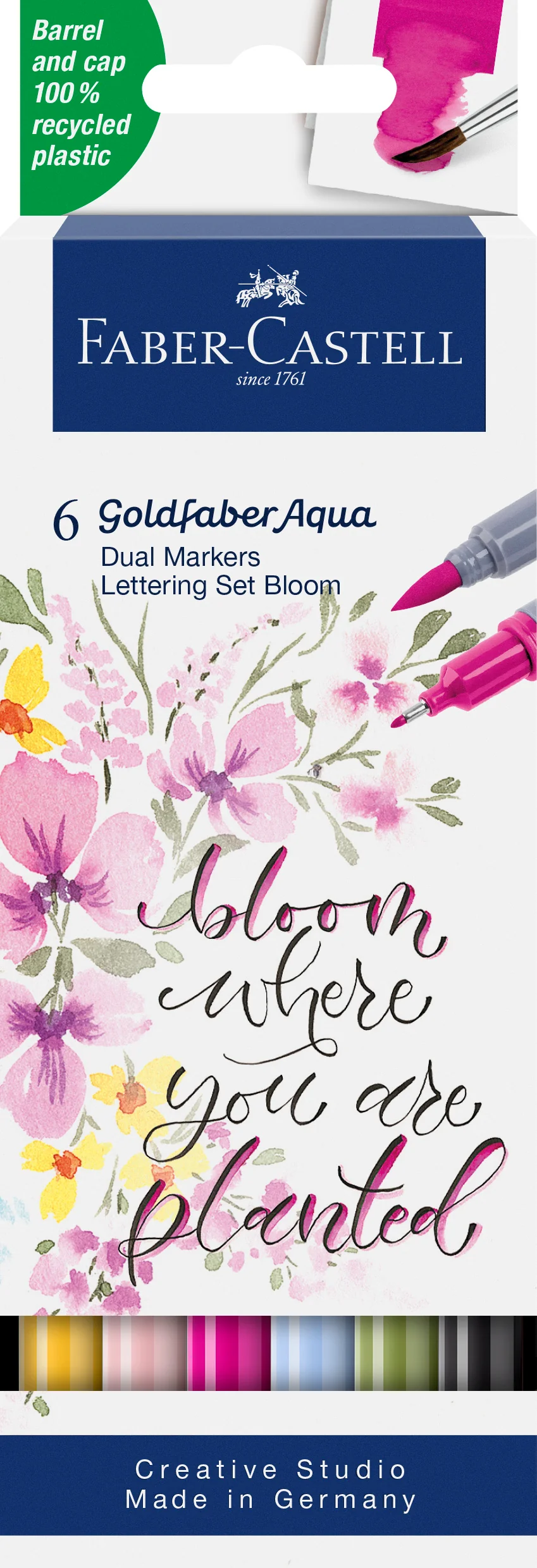 Set de 6 marqueurs Goldfaber Aqua teintes Seaside
