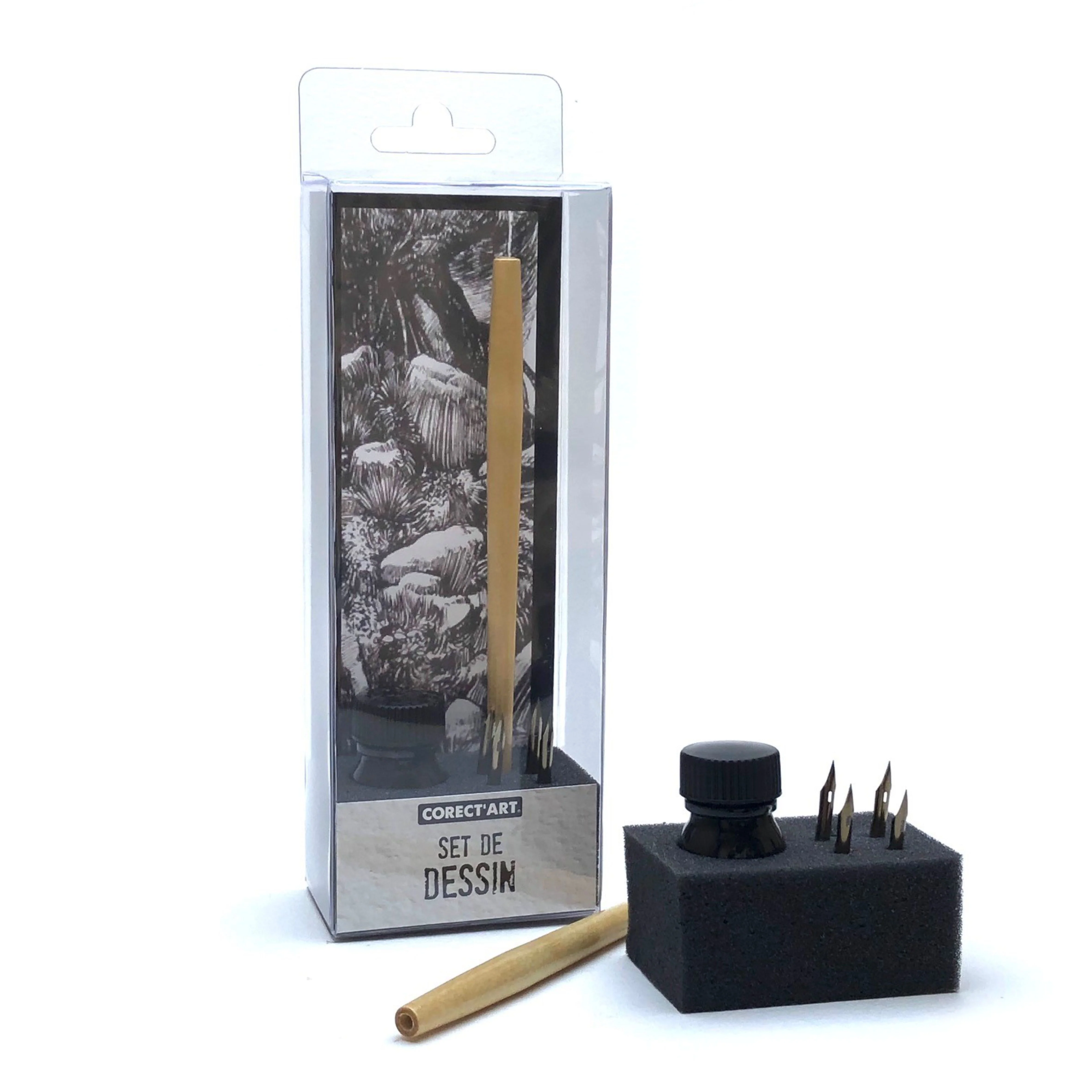 Set encre porte-plume & plumes dessin