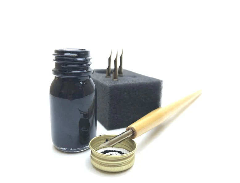 Set encre porte-plume & plumes dessin - Image 2